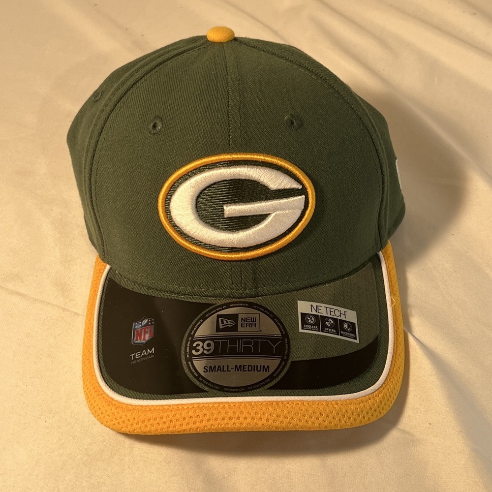 Green Bay Packers Baseball Cap New Era 39Thirty Small-Medium NE Tech‎ *new*